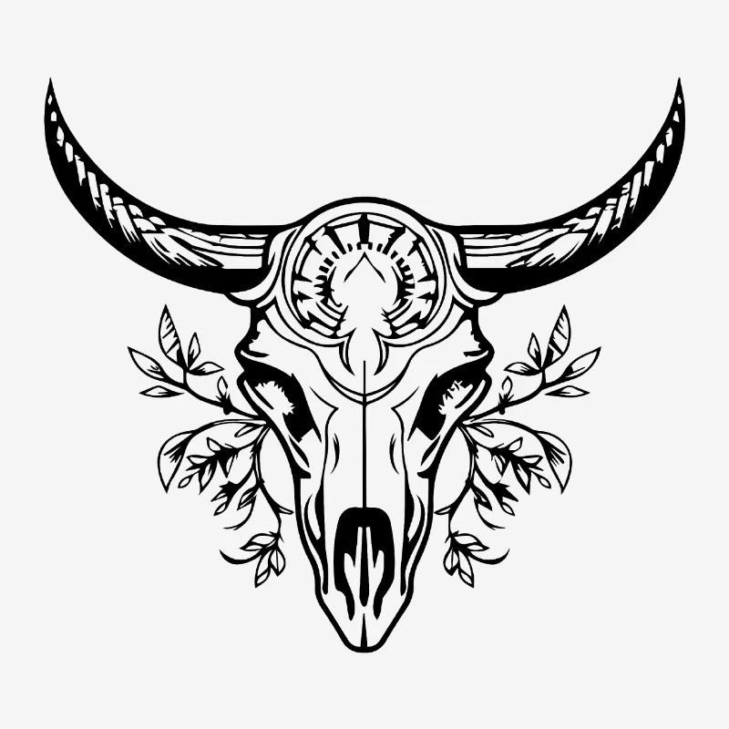 Cow Skull Boho