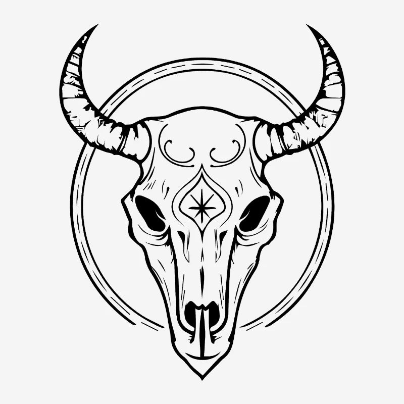 Cow Skull Boho