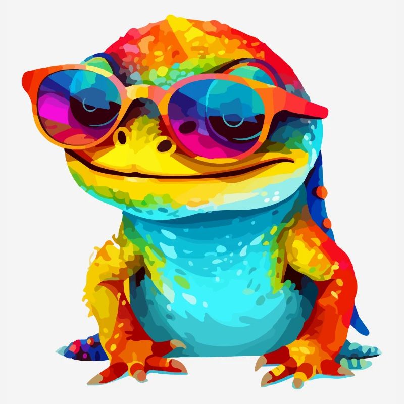 Ouk the spectacled lizard