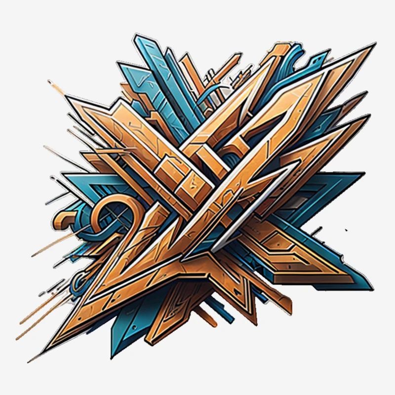 Cool crazy graffiti design