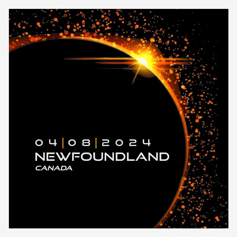 Newfoundland Canada 2024 Eclipse Cool Souvenir