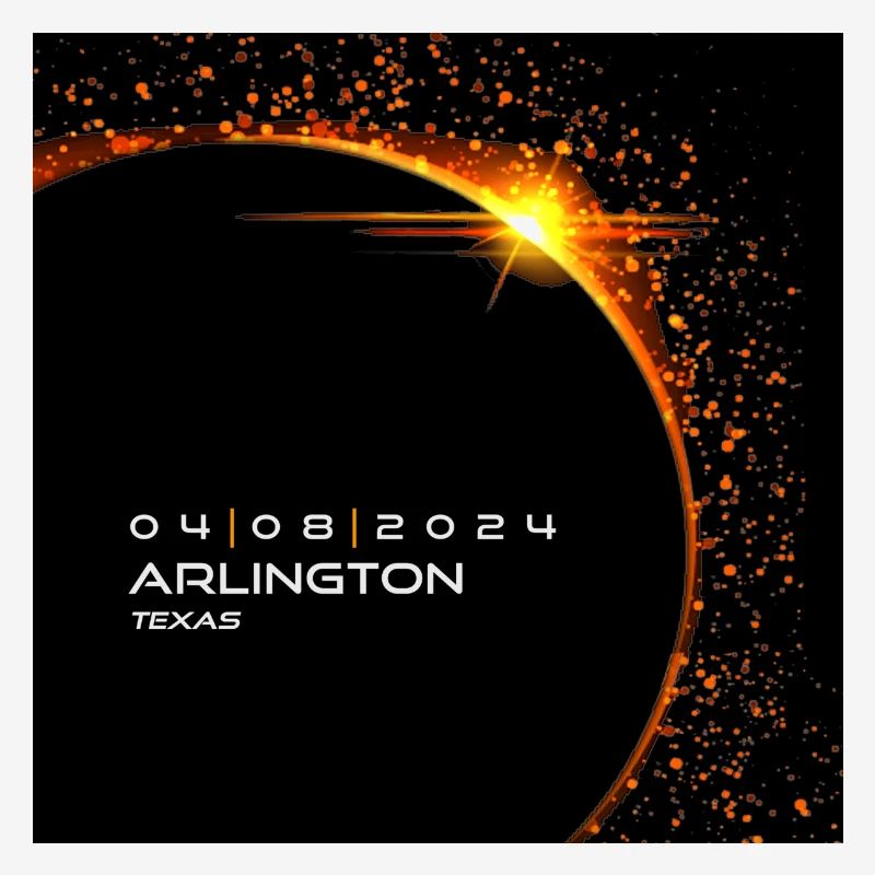 Arlington Texas 2024 Eclipse Cooles Souvenir