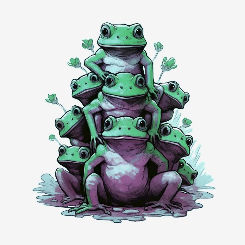 Funny frogs
