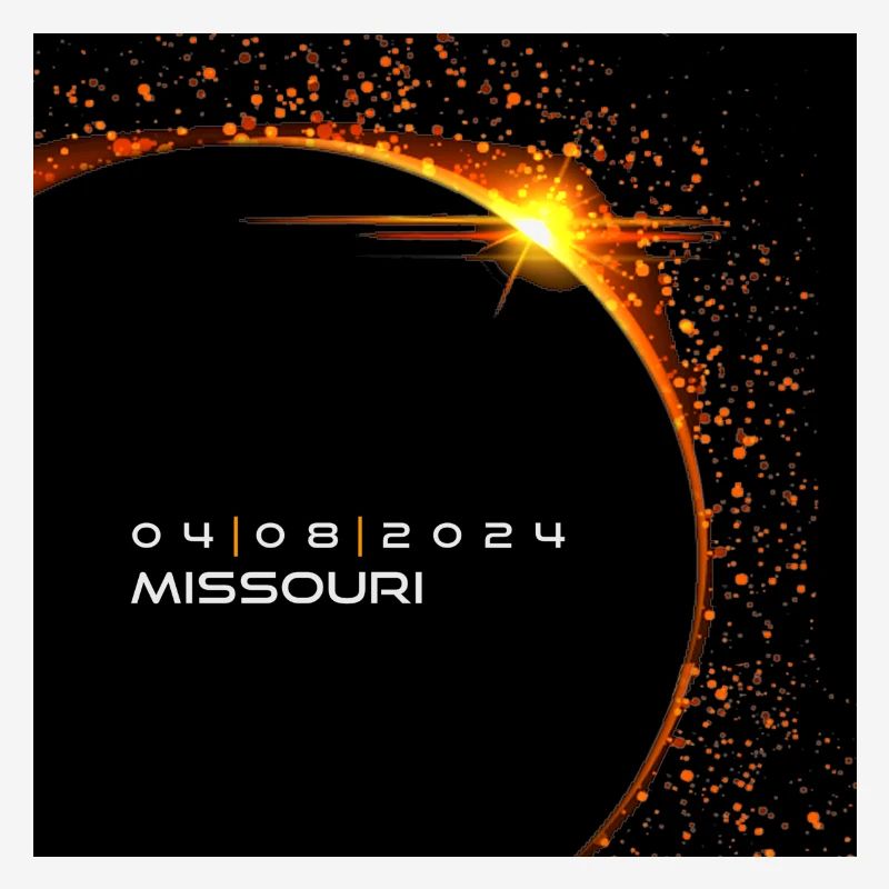 Missouri 2024 Eclipse Cool Souvenir Souvenir Avril