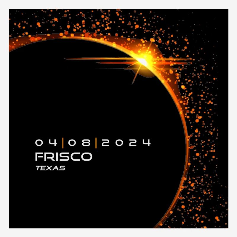 Frisco Texas 2024 Eclipse Cool Souvenir Memento