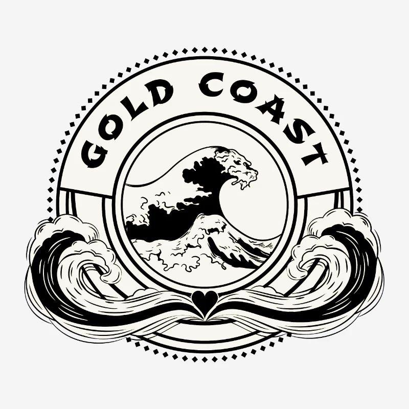 Gold Coast Australie Vagues de l’océan