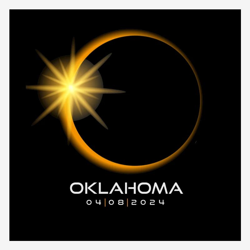 Oklahoma Eclipse 2024 Souvenir 8. April Cool