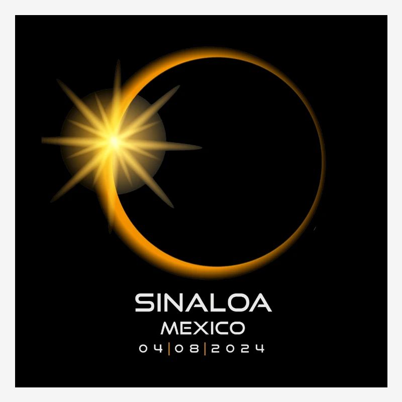 Sinaloa Mexico Eclipse 2024 Souvenir 8. April Cool