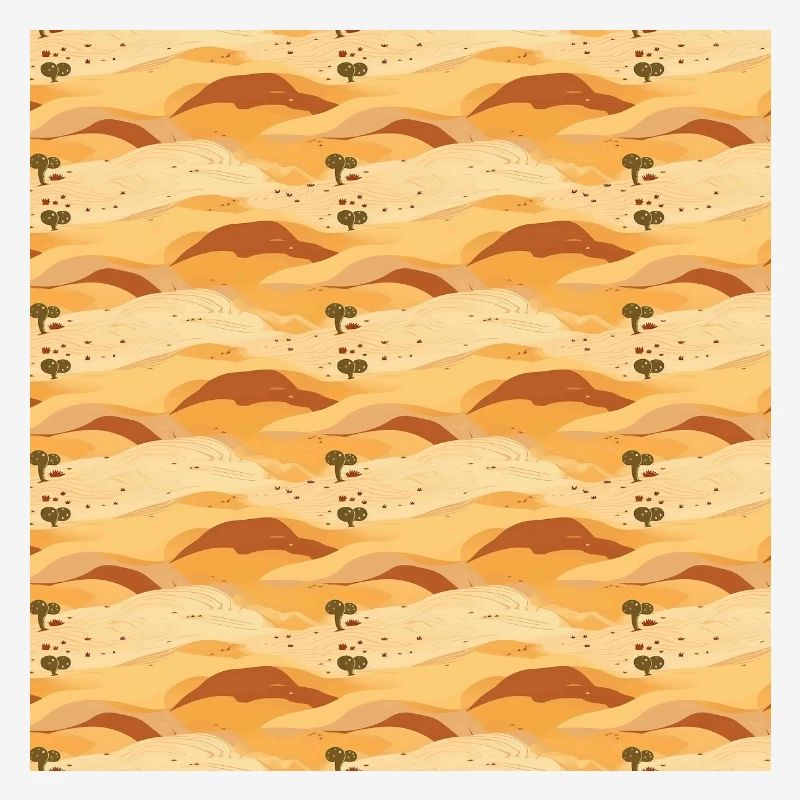 Desert Seamless Pattern Sand Sahara Dunes Arabic