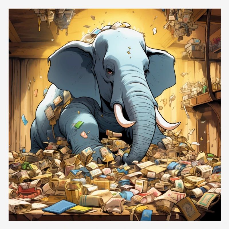 Comic style Elephant