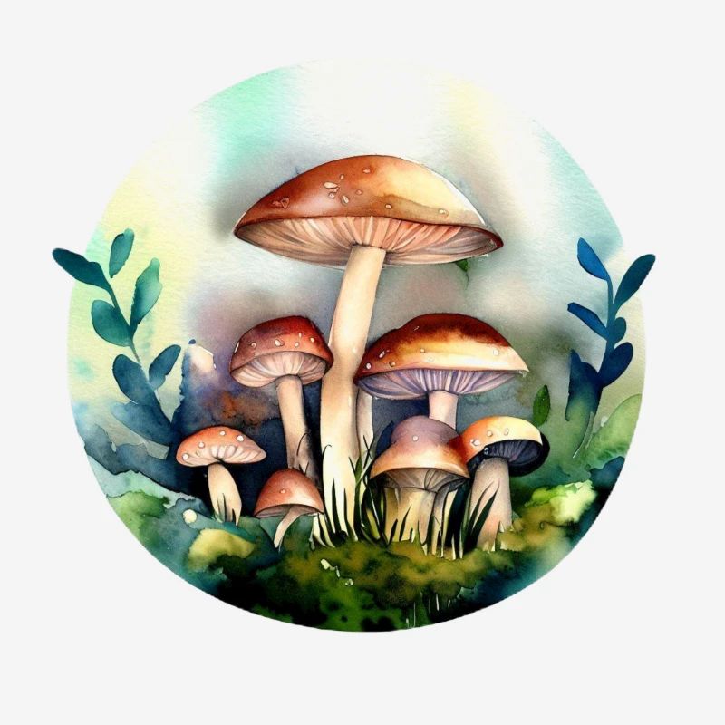 Champignons dans la forêt Champignons
