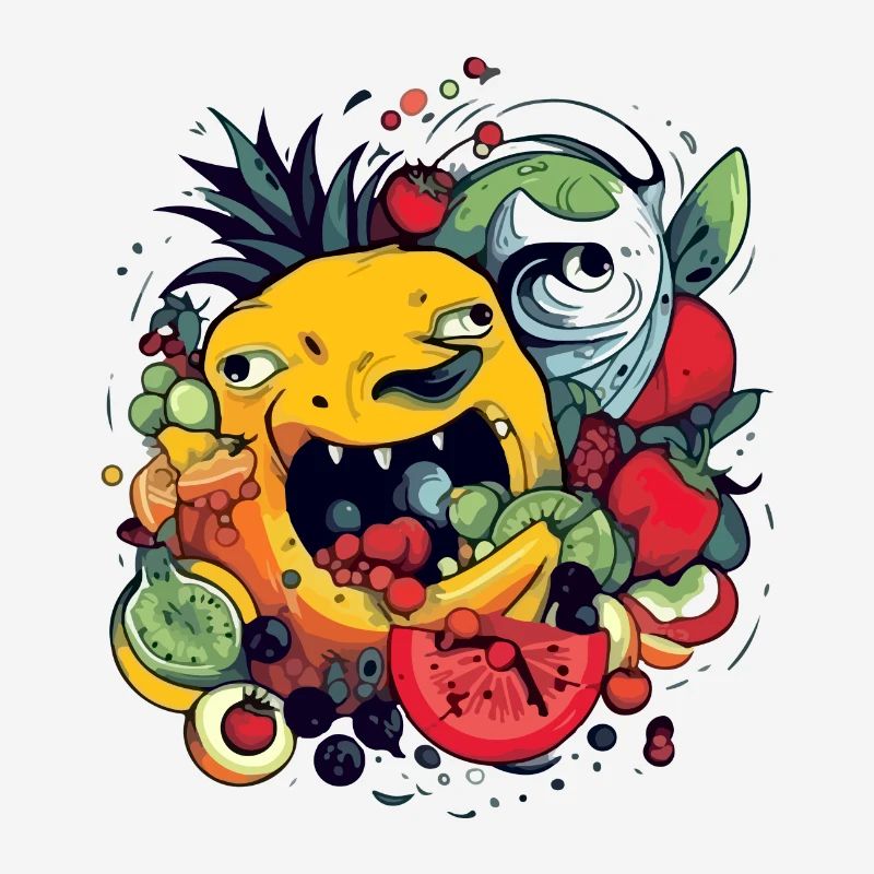 Fruit-devouring pineapple