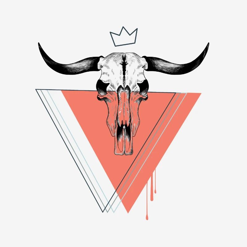 crâne de taureau triangle