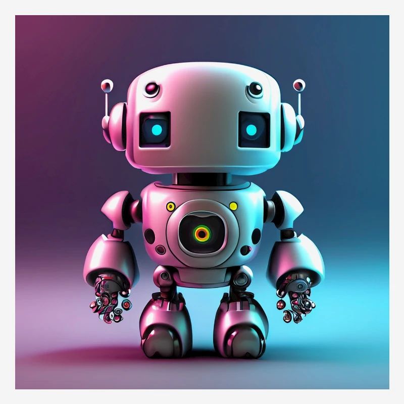Joyeux Halloween robot mignon effrayant drôle effrayant effrayant