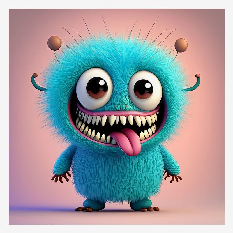 Joyeux Halloween monstre mignon effrayant drôle effrayant effrayant