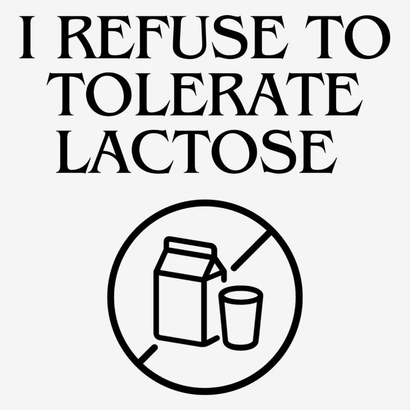 Je refuse de tolérer le lactose