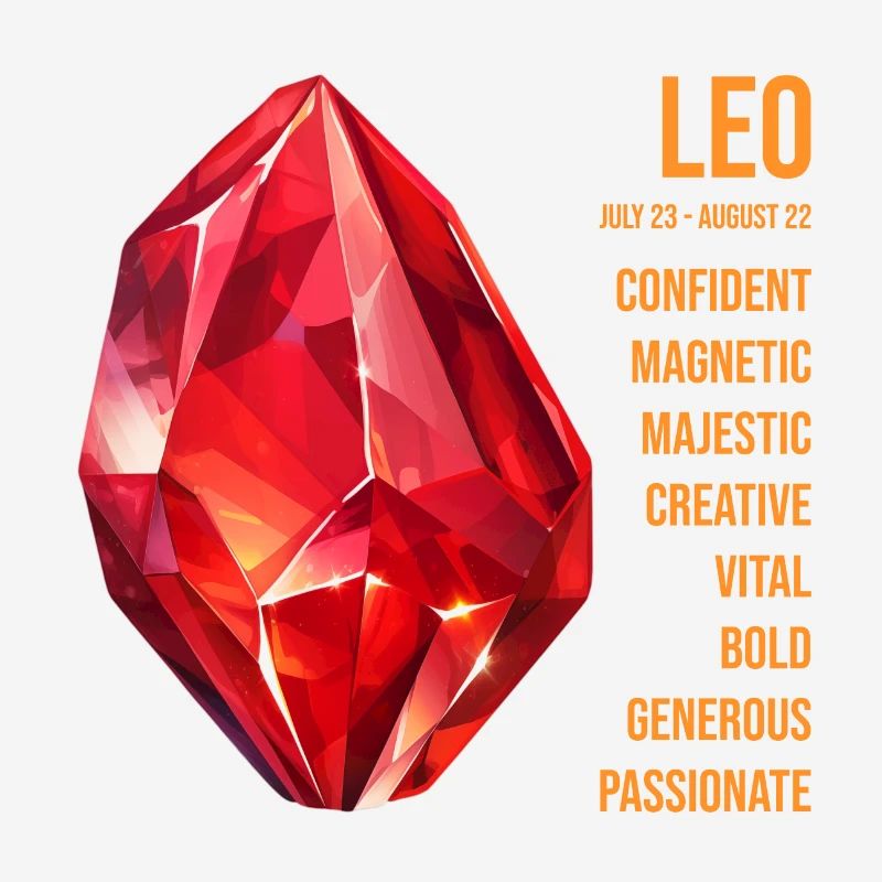 Zodiac Gemstones: Leo, Ruby