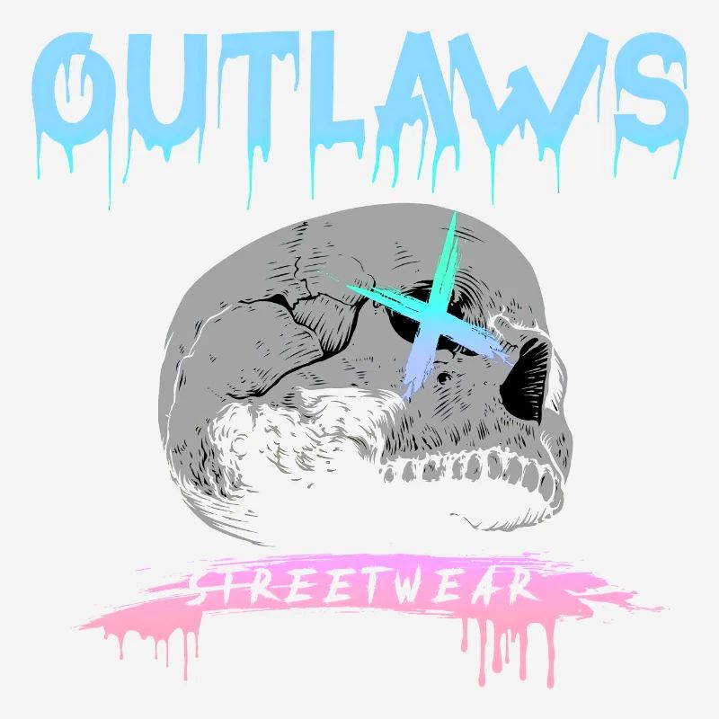 Outlaws skull Skull Motorway gangs Biker engine