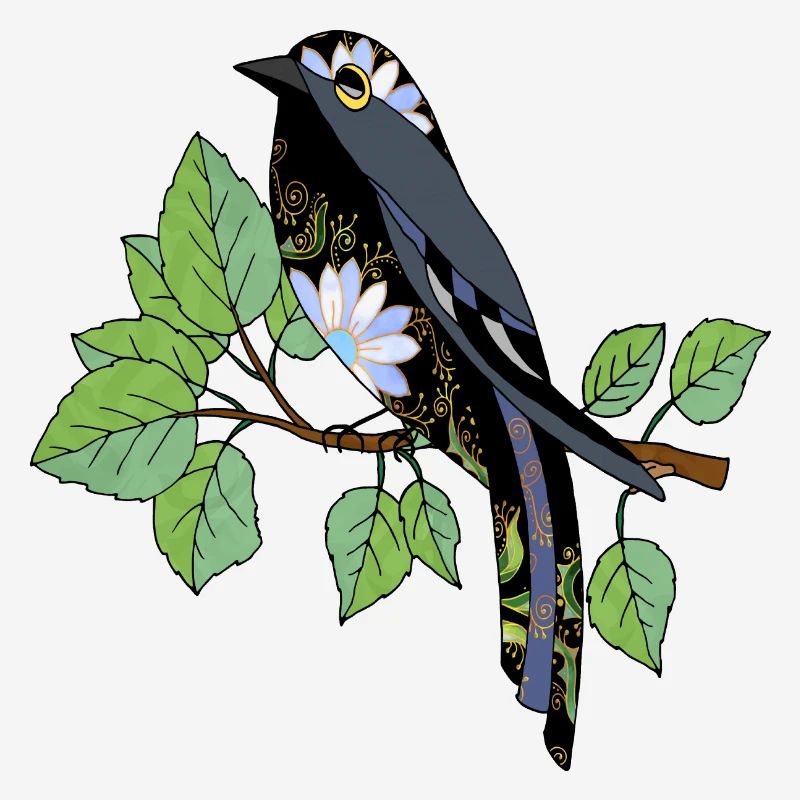 Bunter Vogel