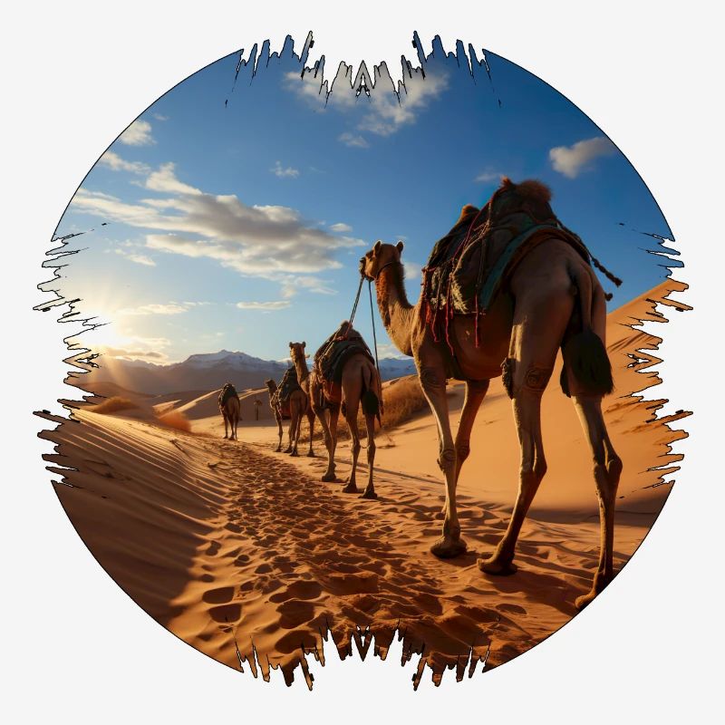 Reise mit einer Kamelkarawane