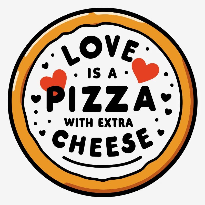 Liebe ist eine Pizza mit extra Käse
