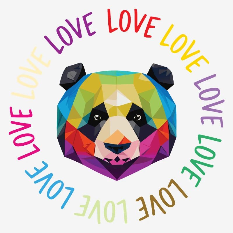 Panda de l'amour