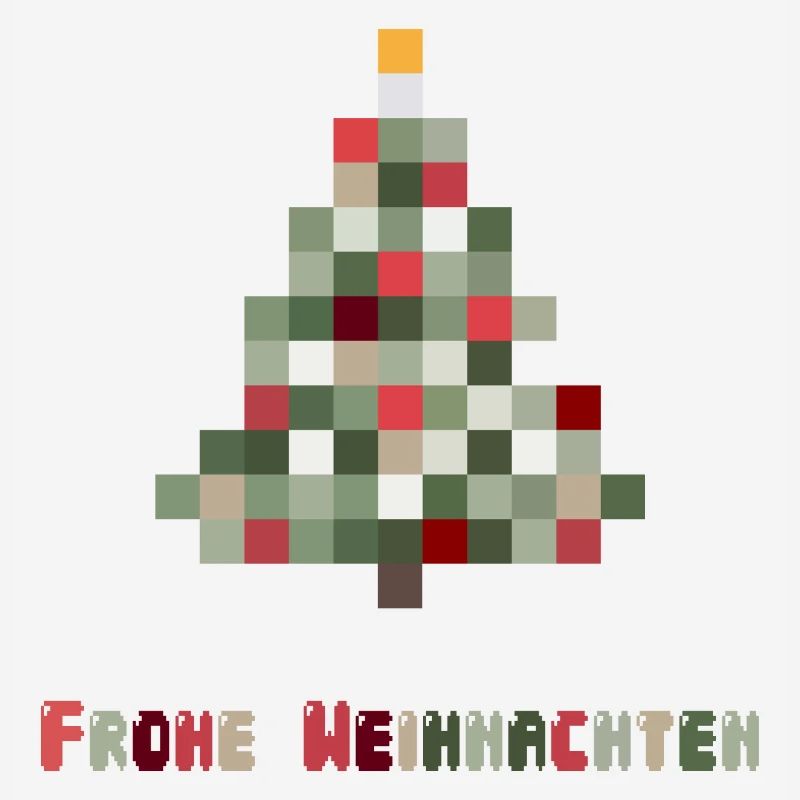 Joyeux Noël 8 bits rétro sapin de Noël