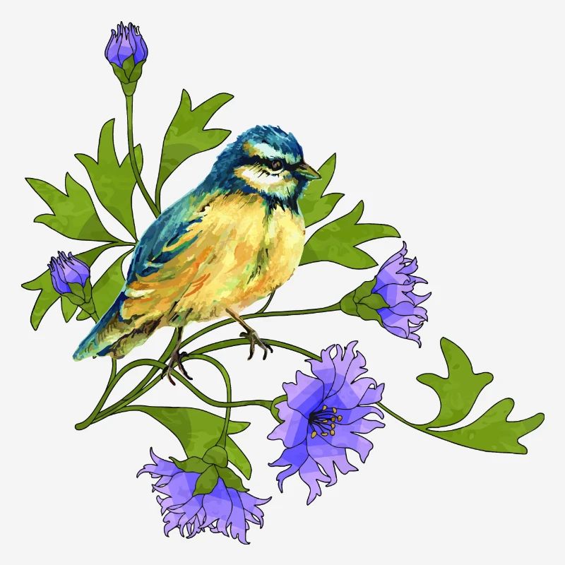 Bunter Vogel