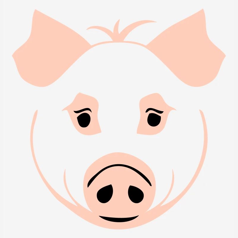 Pig in comic style