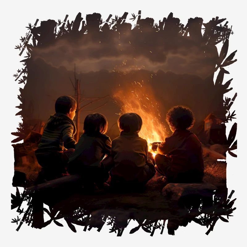 A campfire is a magical moment