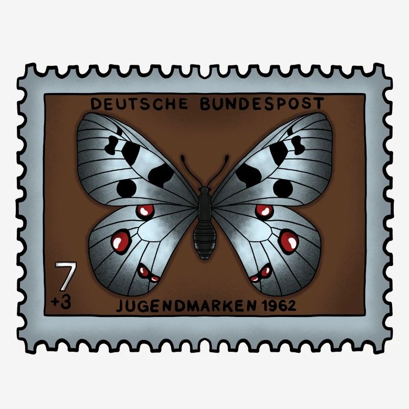 Timbre-poste papillon