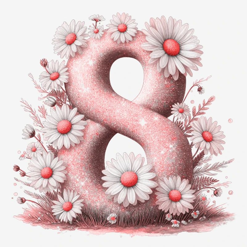 Nr. 8 eit digitale Hintergrundnummer Vektorzeichen Tal