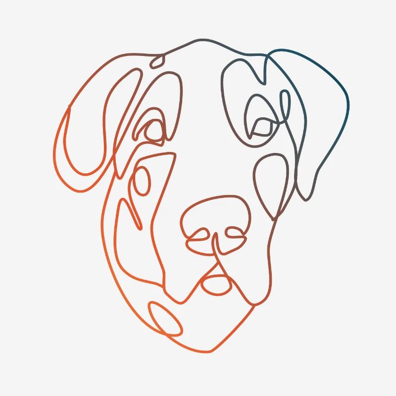 Great Dane Minimalist Linear