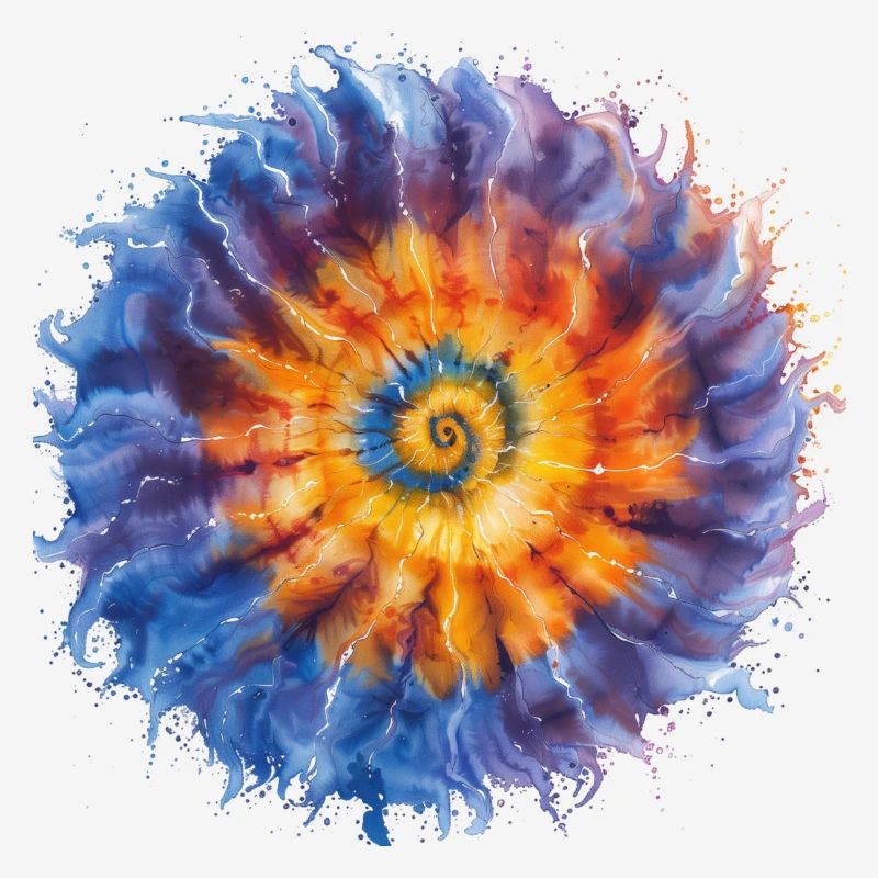 Chemise tie dye