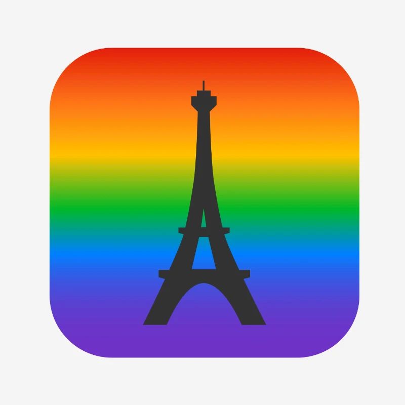 Pariser Regenbogen-Eiffelturm