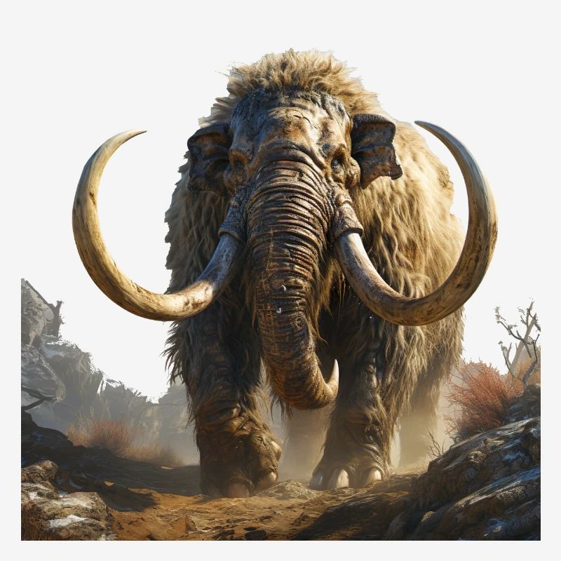 The mammoth was a majestic creature