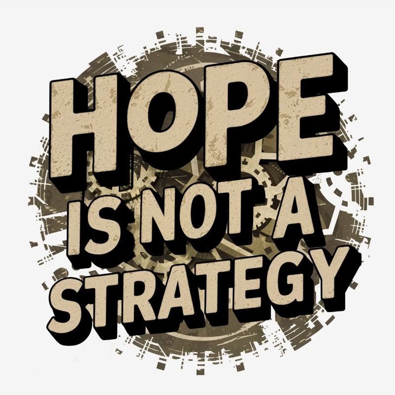 hope is not a strategy - message positif