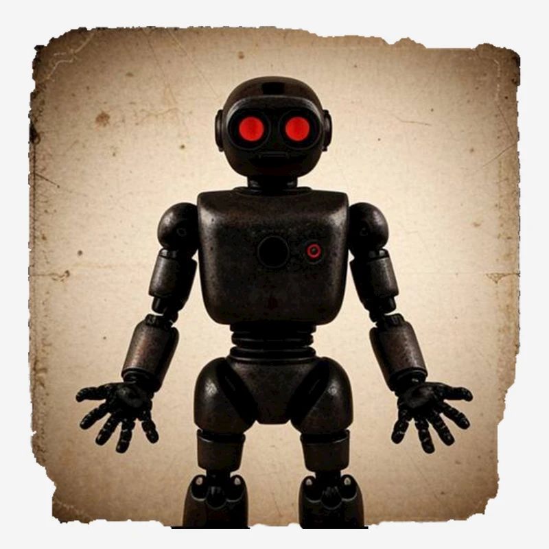 Schwarzer Roboter