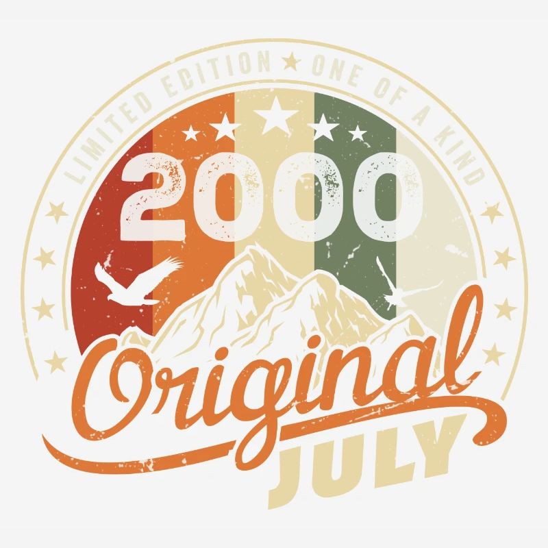 2000 Juli 2000 Shirt Geburtstag 2000 Geschenk