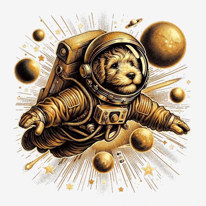 Chien de l’espace doré
