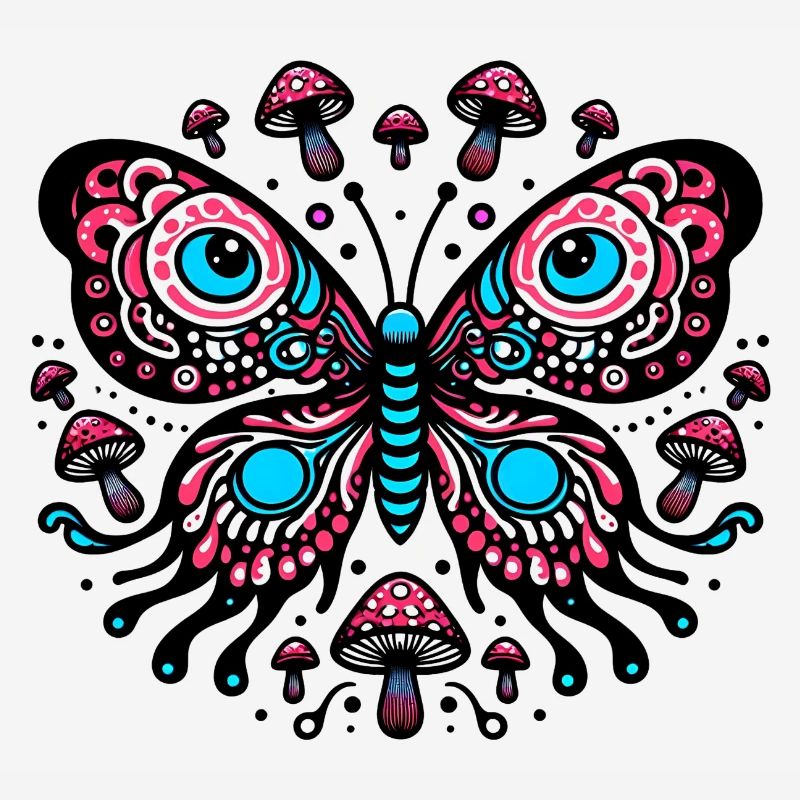 Papillon comique vibrant