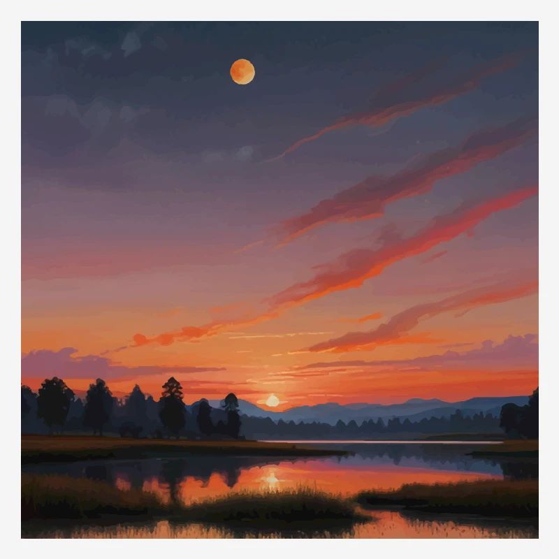 Paysage Coucher De Soleil
