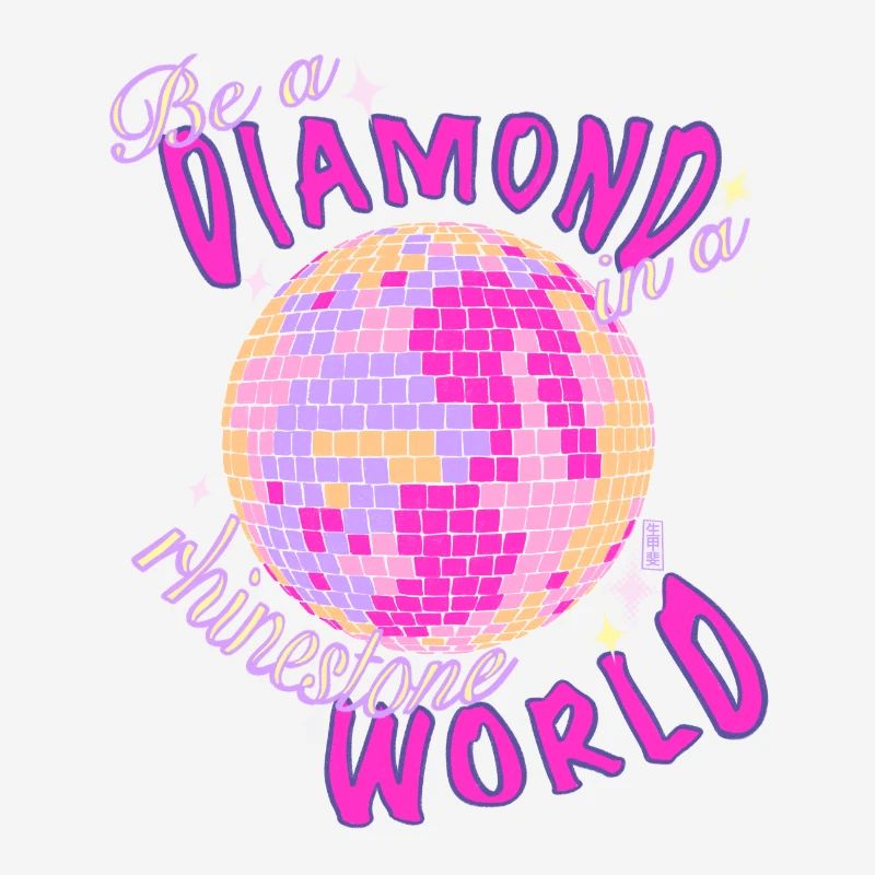 Sei eine diamantene Glitzer-Discokugel