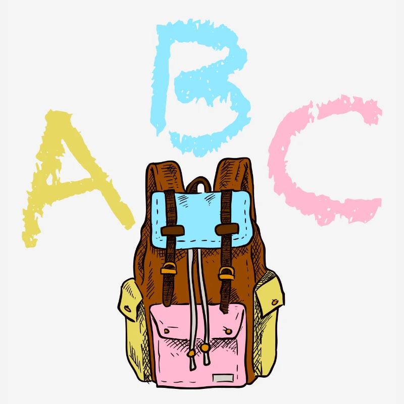 ABC with backpack