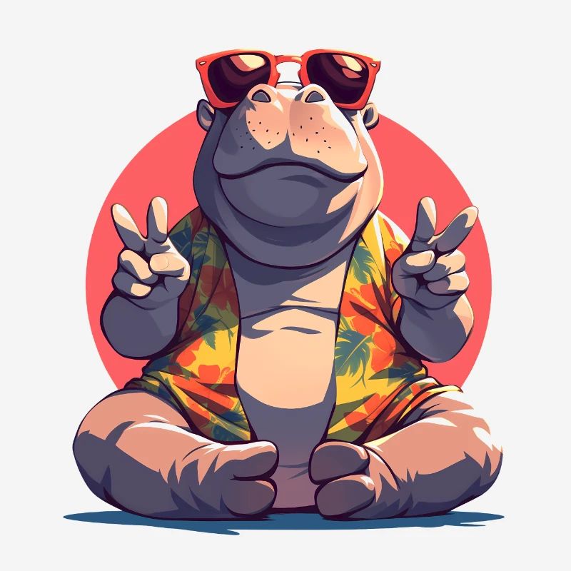 Urlaub Nilpferd