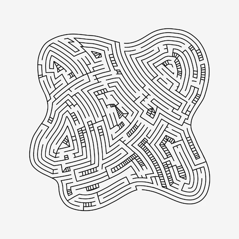 Labyrinth 3 (black version)