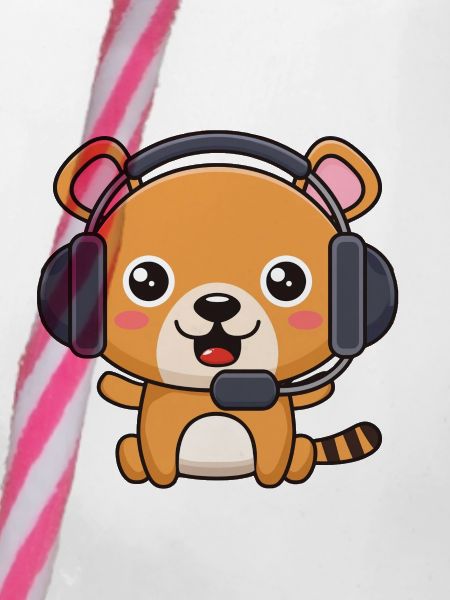 Bärchen mit Headset