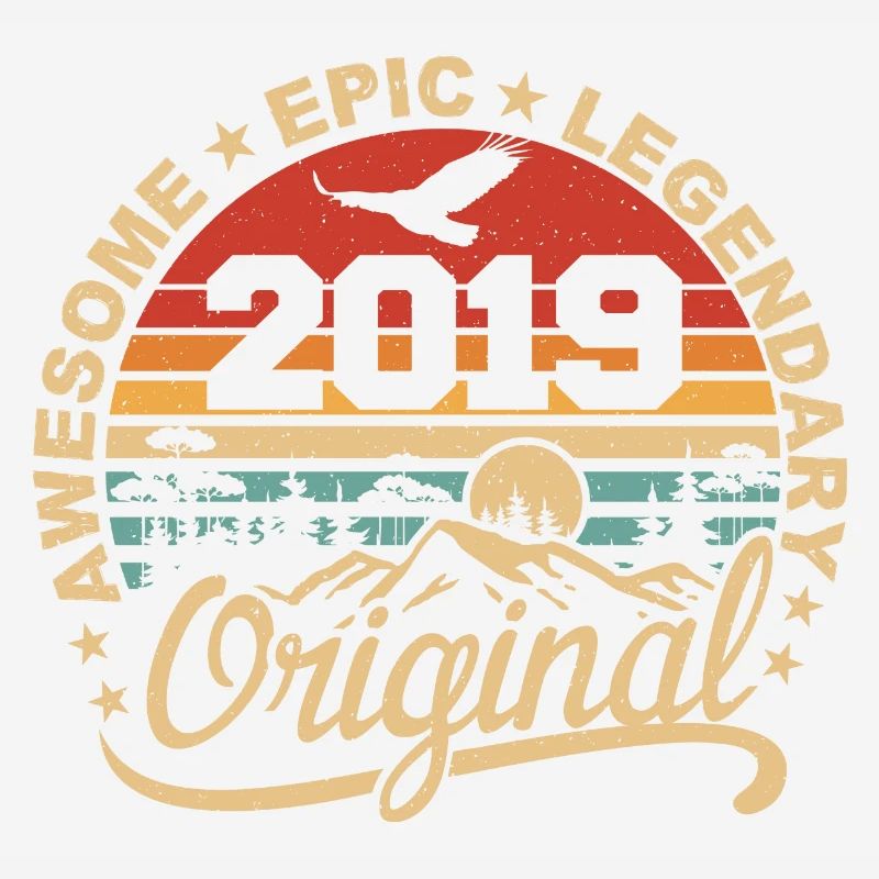 Original 2019 Retro 2019 Anniversary Gift 2019