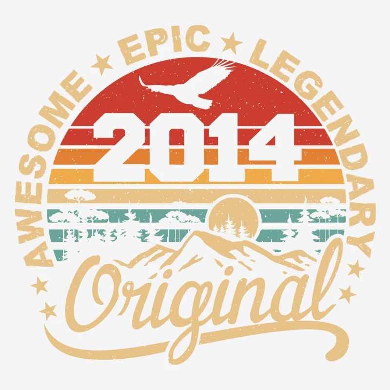 Original 2014 Retro 2014 Birthday Gift