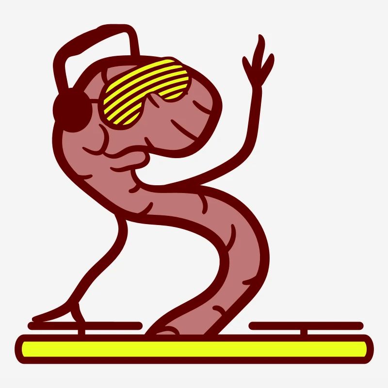 DJ Worm Mixer Vinyl Record Worm